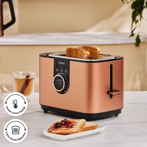 Karaca 2303 Inox 2 Dilim Kapasiteli Ekmek Kızartma Makinesi Bronze