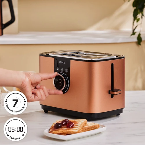 Karaca 2303 Inox 2 Dilim Kapasiteli Ekmek Kızartma Makinesi Bronze