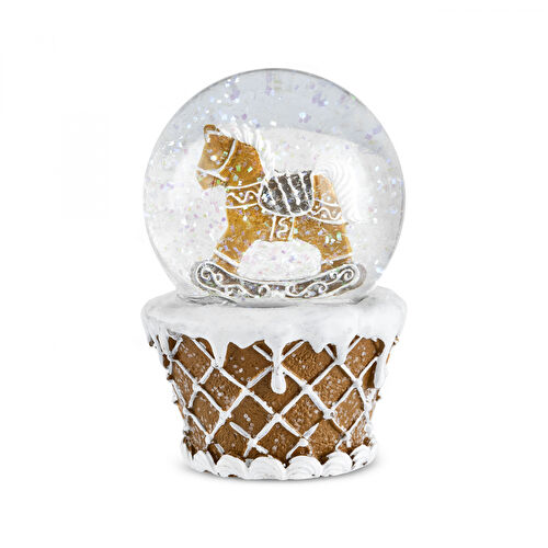 Karaca Home New Year Yılbaşı Ginger Horse Kar Küresi 6,5x10 Cm