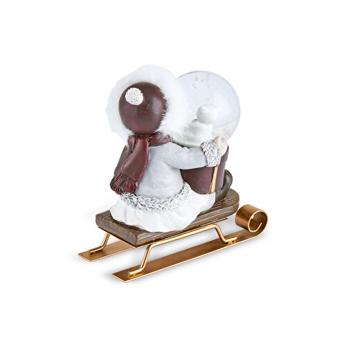 Karaca Home Child Rides A Sleigh Kar Küresi 10x6,5x11 Cm