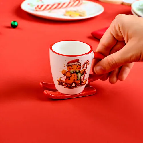 Karaca New Year Yılbaşı Sevimli Kurabiye Adam Kahve Fincanı 80 Ml Karaca New Year Yılbaşı Sevimli Kurabiye Adam Kahve Fincanı 80 Ml