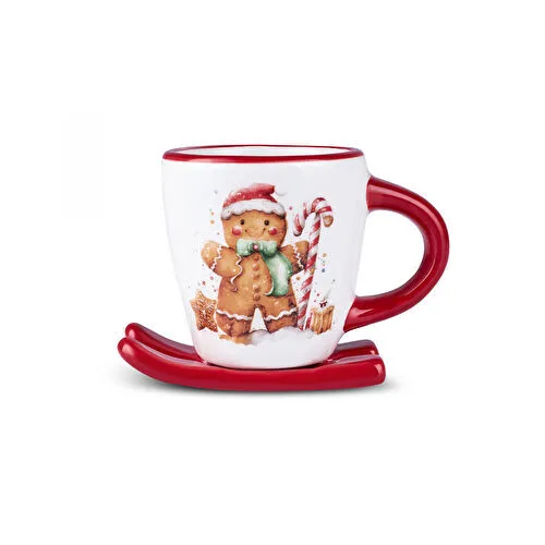 Karaca New Year Yılbaşı Sevimli Kurabiye Adam Kahve Fincanı 80 Ml Karaca New Year Yılbaşı Sevimli Kurabiye Adam Kahve Fincanı 80 Ml