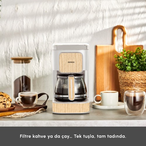 Karaca Just Coffee Aroma 2 in 1 Filtre Kahve Makinesi Wood Craft