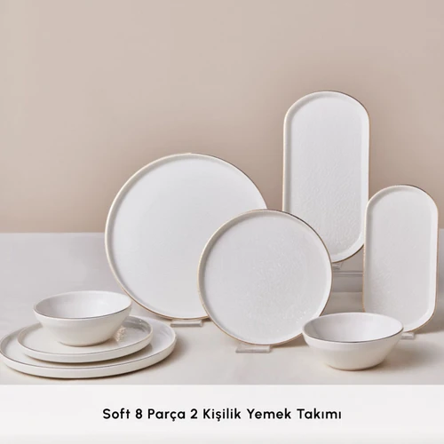 Karaca Soft 8 Parça 2 Kişilik Yemek Takımı