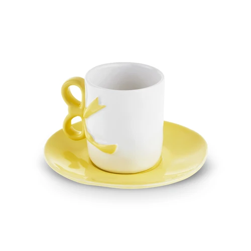 Karaca Ribbon 2 Kişilik Kahve Fincanı 110 ml Sarı