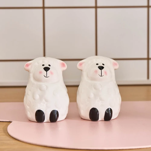 Karaca Sheepy Tuzluk ve Biberlik Beyaz