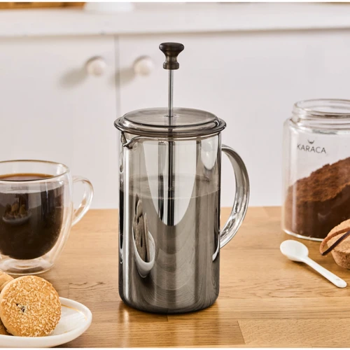 Karaca Alina French Press Gri 600 ml