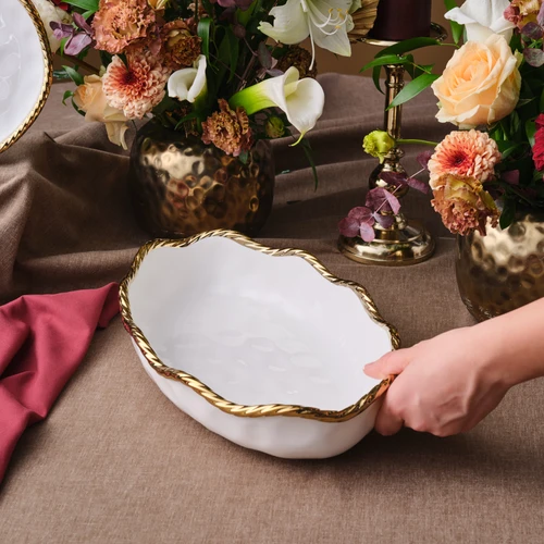 Karaca Goldest Kayık Kase 36 Cm