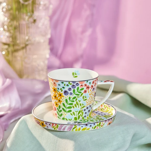 Karaca Fiore Çay Fincanı ve Tabağı 260 ml