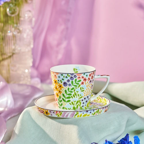 Karaca Fiore Çay Fincanı ve Tabağı 260 ml