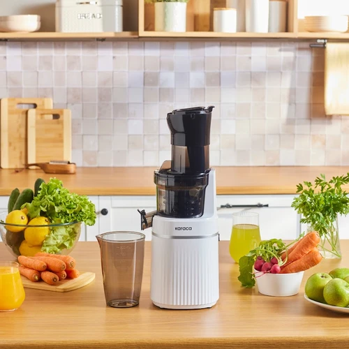 Karaca Fresh Press Slow Juicer Yavaş Sıkım Katı Meyve Sıkacağı Cream