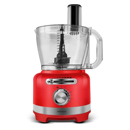 Karaca Multiblend Artisan Retro Mutfak Robotu 1000W Red  