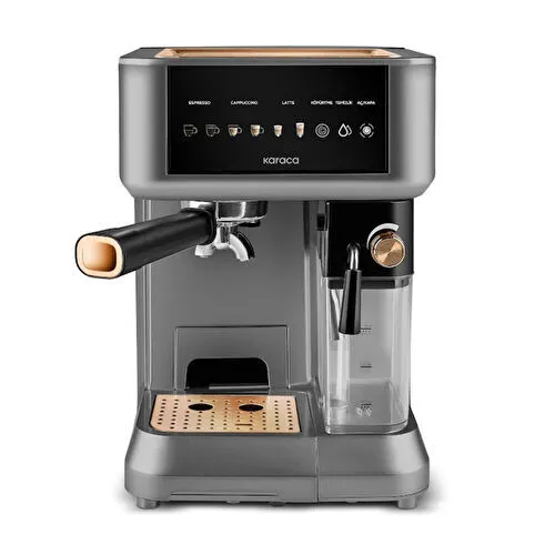 Karaca MyCaffe Barista S10 Entegre Süt Hazneli, Espresso, Latte ve Cappuccino Makinesi Copper