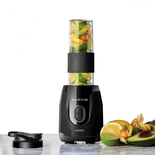 Karaca Blendfit ve Go Duo Çift Hazneli Personal Kişisel Smoothie Blender Black