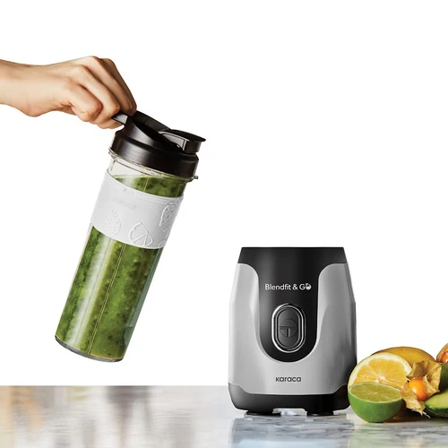 Karaca Blendfit ve Go Duo Çİft Hazneli Personal Kişisel Smoothie Blender Silver