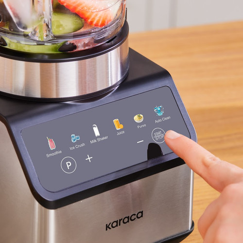 Karaca Color Touch Screen Smoothie Blender Inox 1200W