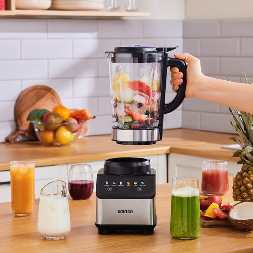 Karaca Color Touch Screen Smoothie Blender Inox 1200W