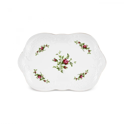 Karaca Vintage Rose Kayık Tabak 25 cm