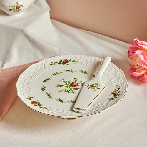Karaca Vintage Rose Ayaklı Kek Standı 30 cm