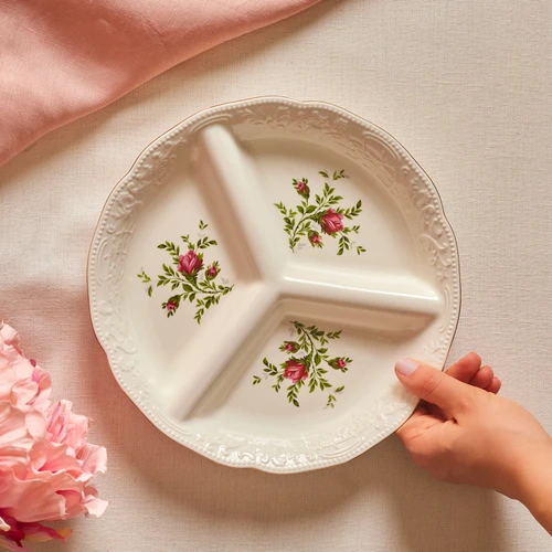 Karaca Vintage Rose Bölmeli Sunumluk