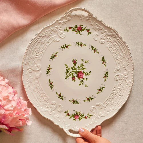 Karaca Vintage Rose Tepsi 35 cm