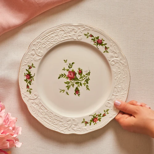 Karaca Vintage Rose Servis Tabağı 26 cm