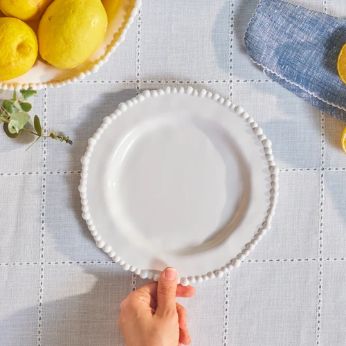 Karaca Perla Melamin Pasta Tabağı 23 cm Beyaz