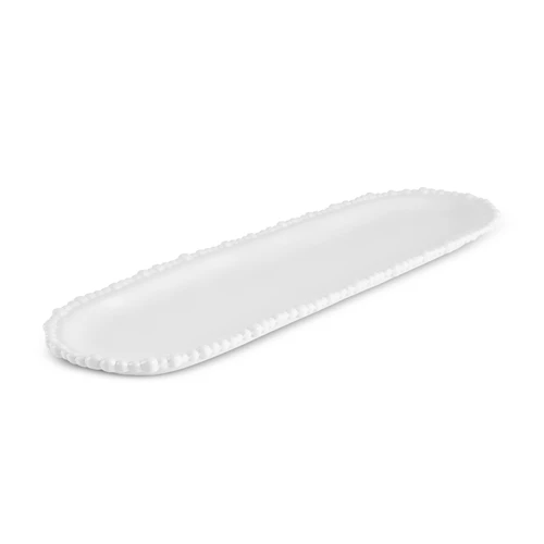 Karaca Perla Melamin Kayık Tabak 44 cm Beyaz 