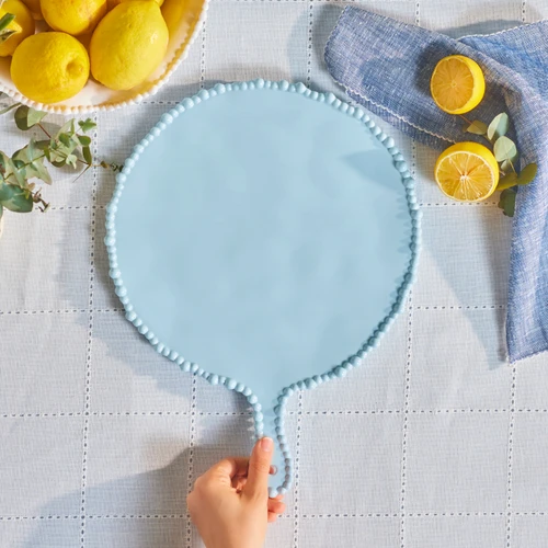 Karaca Perla Melamin Yuvarlak Peynir Tabağı 42 cm Mavi