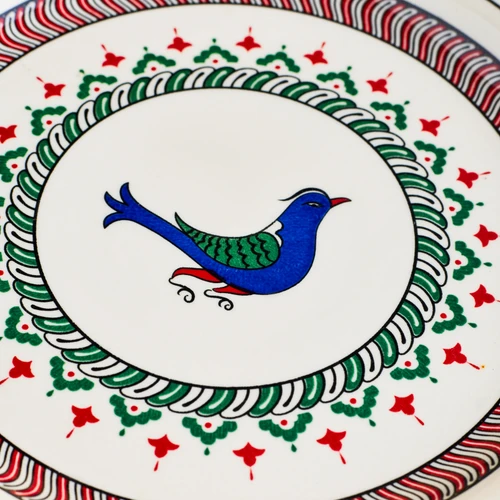 Karaca x Ömür Akkor İznik Kuş Servis Tabağı 26 cm
