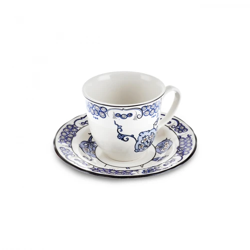 Karaca İznik Hatai Çay Fincanı ve Tabağı 200 ml