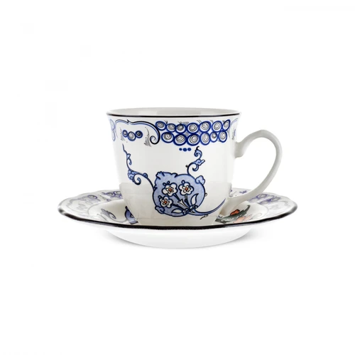 Karaca İznik Hatai Çay Fincanı ve Tabağı 200 ml