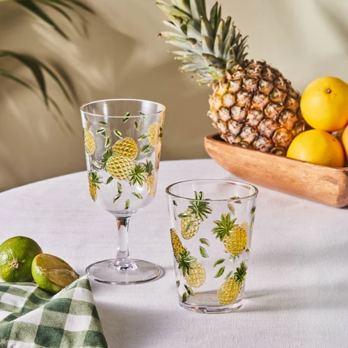 Karaca Pina Akrilik Su Bardağı 440 ml Şeffaf 