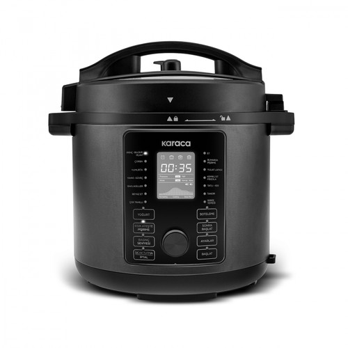 Karaca Cooker Elektrikli Düdüklü Basınçlı Pişirici Matte Black 6L