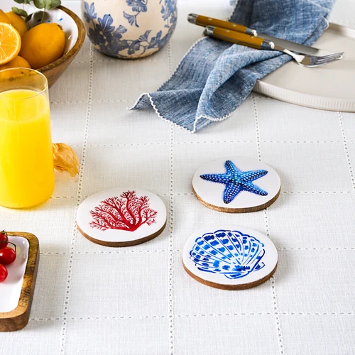 Karaca Mango Marin Bardak Altlığı 3'lü Set
