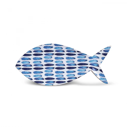 Karaca Mango Marin Fish Servislik Mavi 30x14x2,5 cm