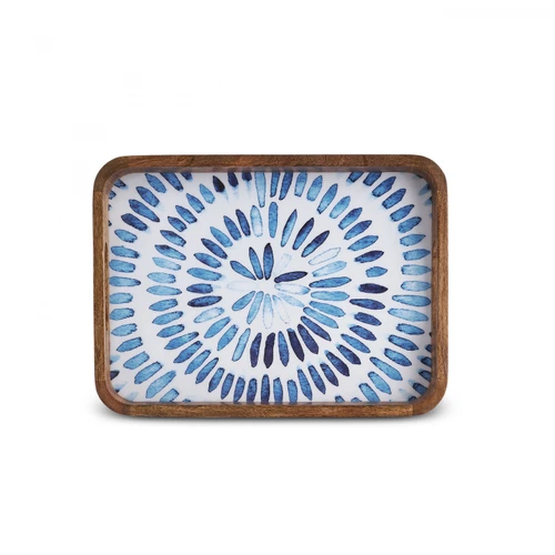 Karaca Mango Marin Tepsi Mavi 35x25x4 cm