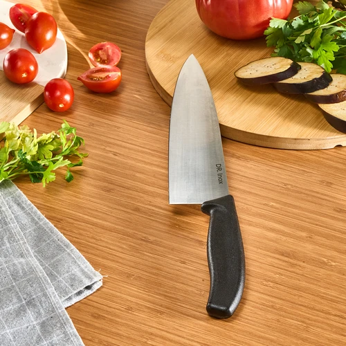 Dr. Inox Şef Bıçağı 33 cm Siyah