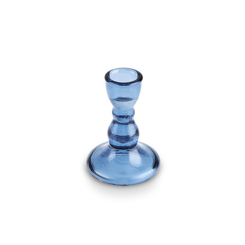 Karaca Marine Cam Şamdan Mavi 6,5x6,5x9 cm