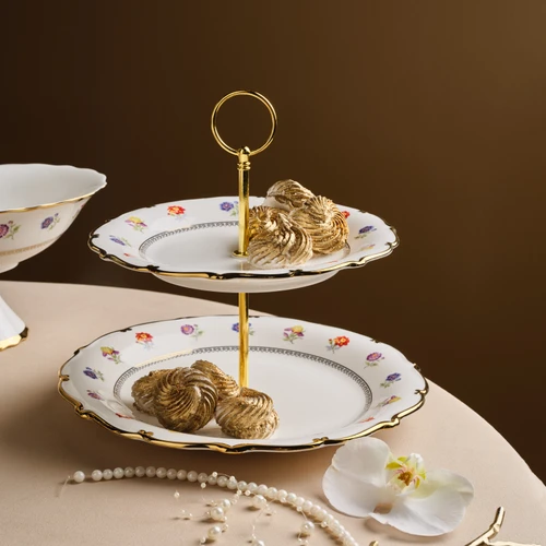 Karaca Royal Bone Diana Katlı Kurabiyelik Gold