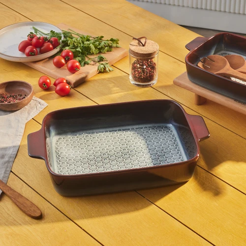 Karaca Culina Reaktif Fırın Kabı Bordo 38 cm