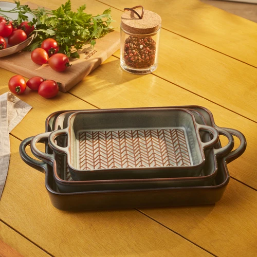 Karaca Culina Reaktif Fırın Kabı Gri 26 cm