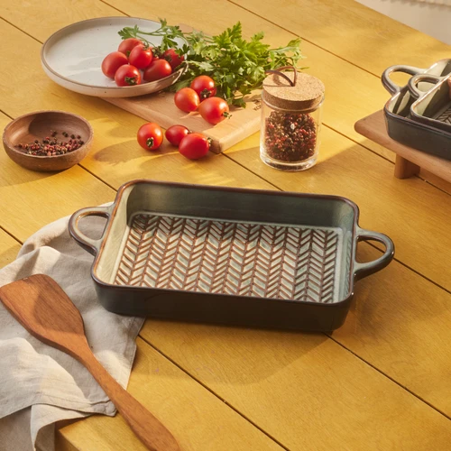 Karaca Culina Reaktif Fırın Kabı Gri 36 cm