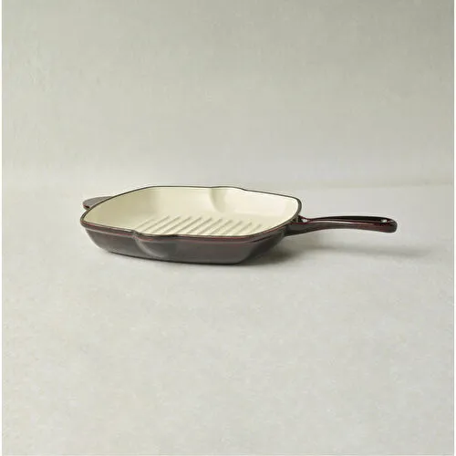 Karaca Heritage Demir Döküm Emayeli Grill Tava 26 cm Kırmızı 