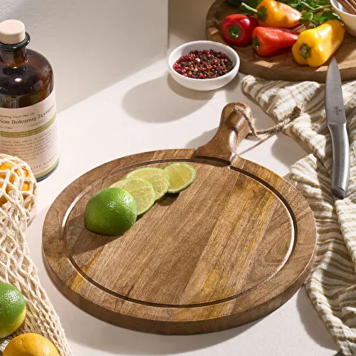 Karaca Premium Mango Oval Kesme ve Sunum Tahtası