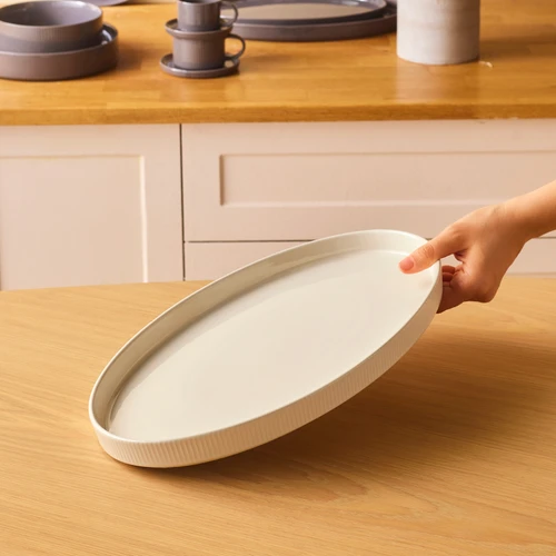 Karaca Massimo Kayık Tabak Krem 35 cm