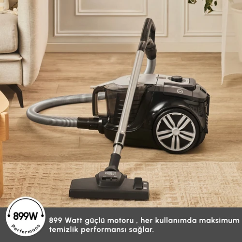 Karaca Vantuz Smax Geniş Toz Hazneli Elektrikli Süpürge Silver 2.8L