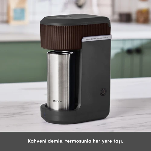 Karaca Mono Black Filtre Kahve Makinesi Walnut Brown