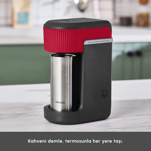 Karaca Mono Black Filtre Kahve Makinesi Cherry Red