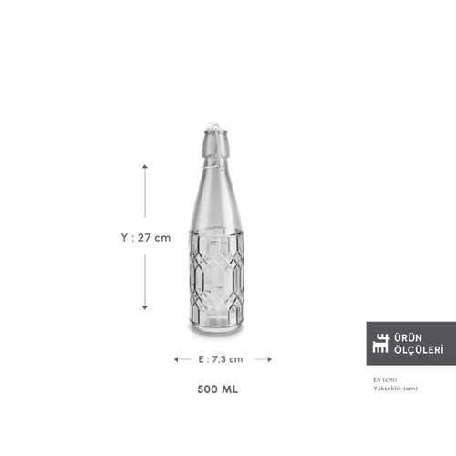 Karaca Storica Kilit Kapaklı Yağ Şişesi 500 ml